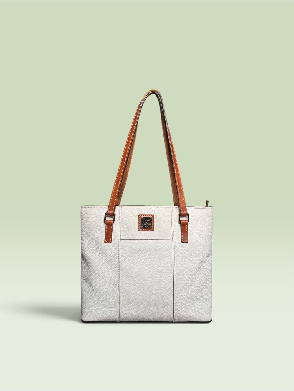 Dooney Small Pebbeled Leather White Lexington
